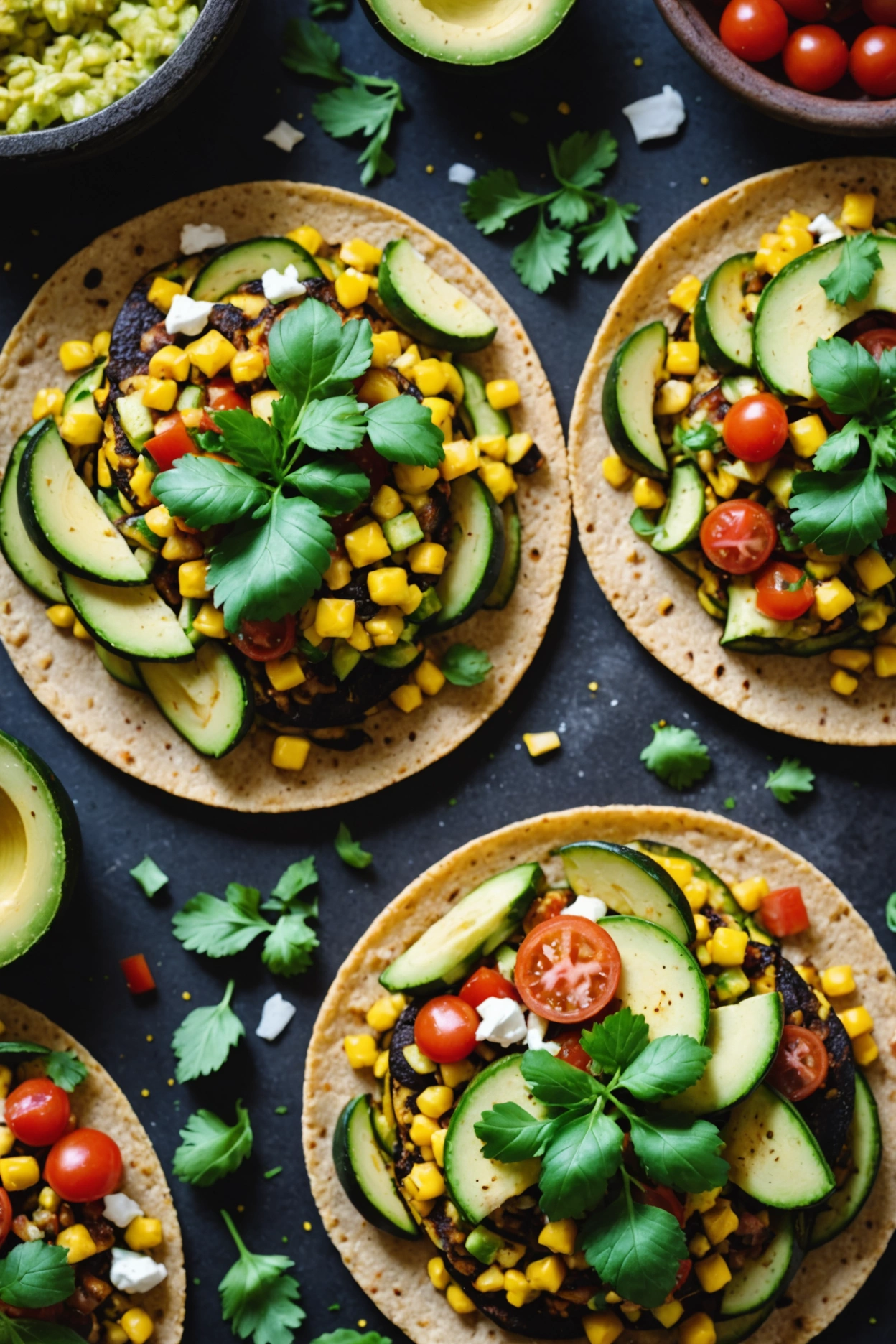 5. Grilled Corn and Zucchini Tostadas