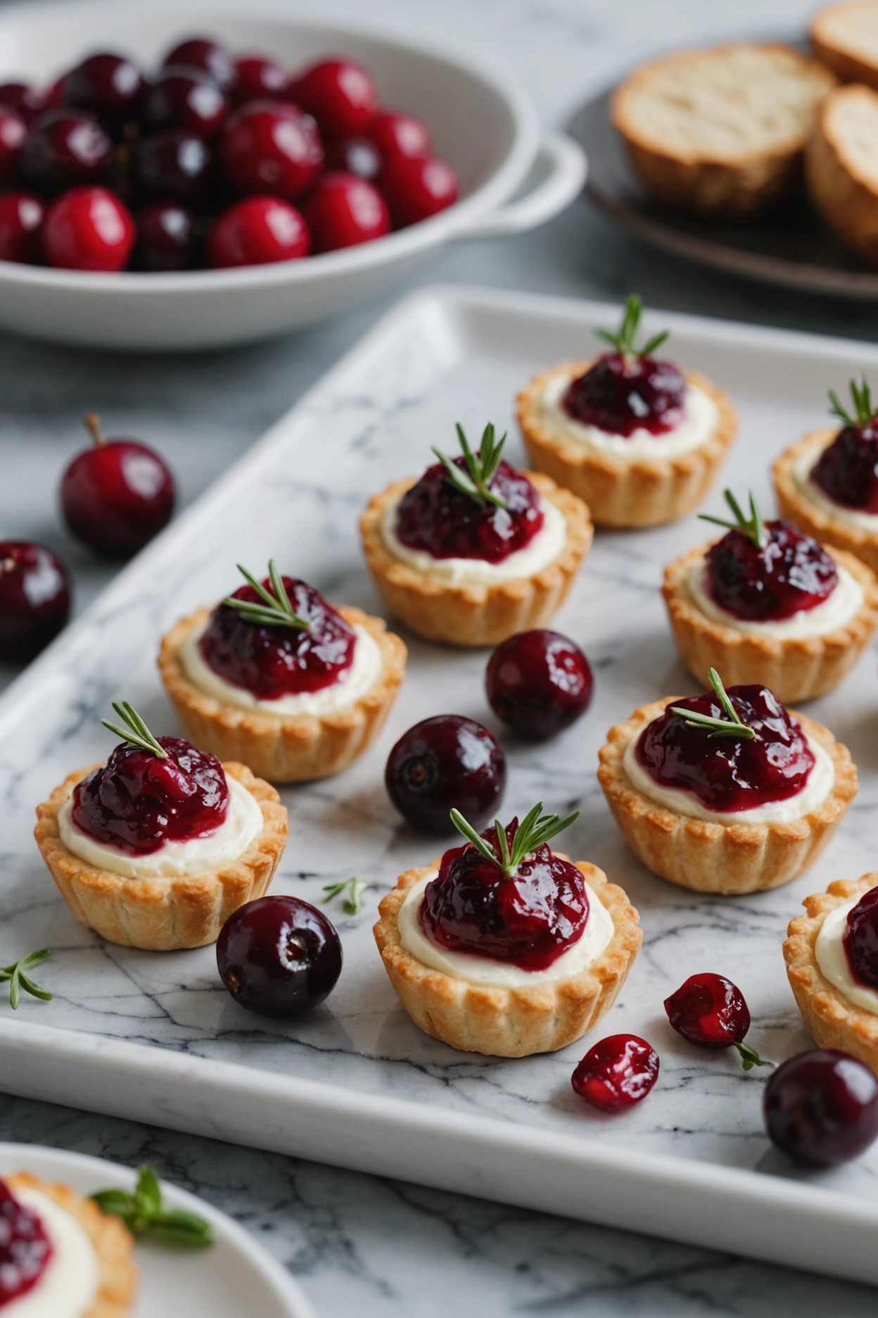 6. Cranberry Brie Bites