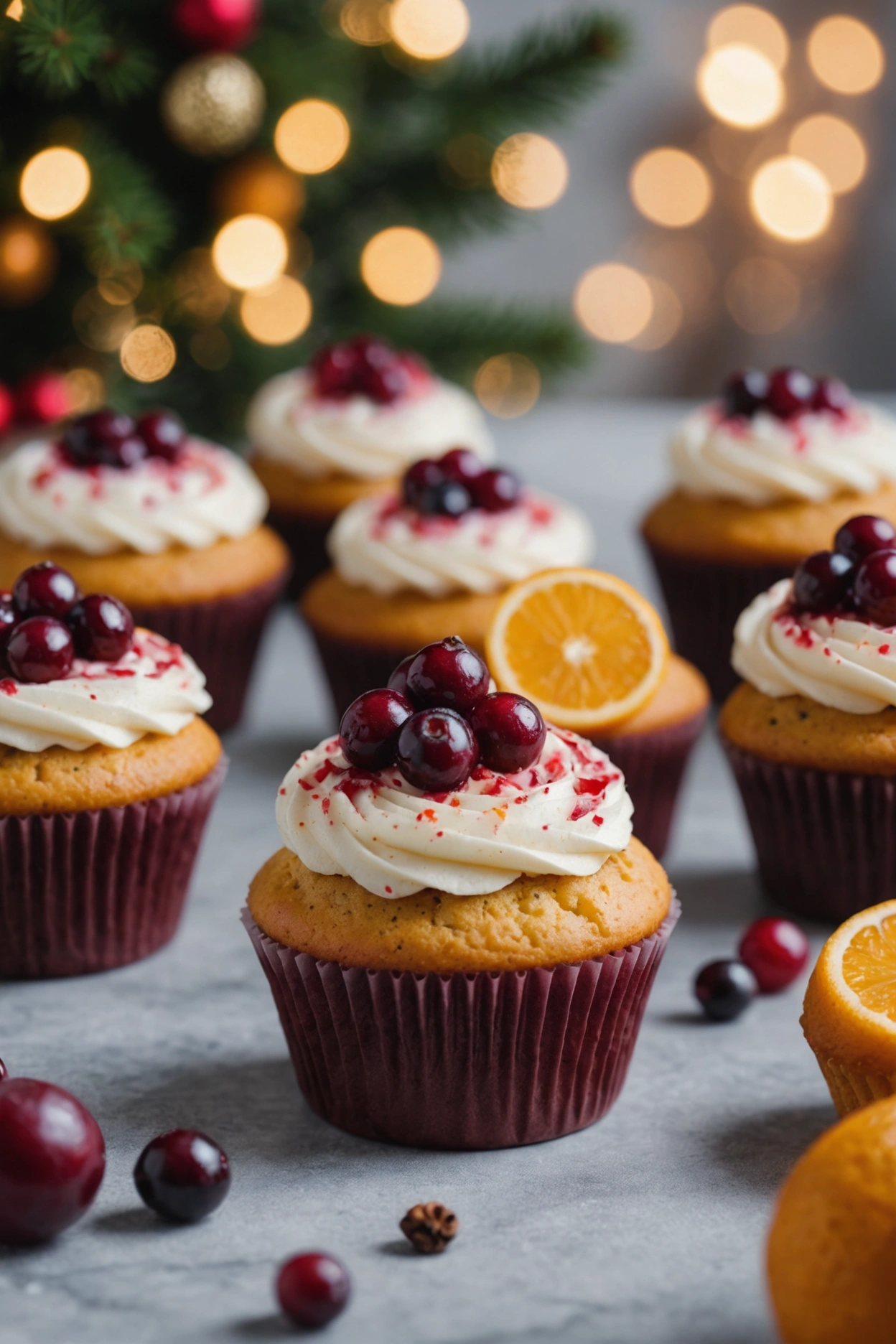 6. Cranberry Orange Cupcakes