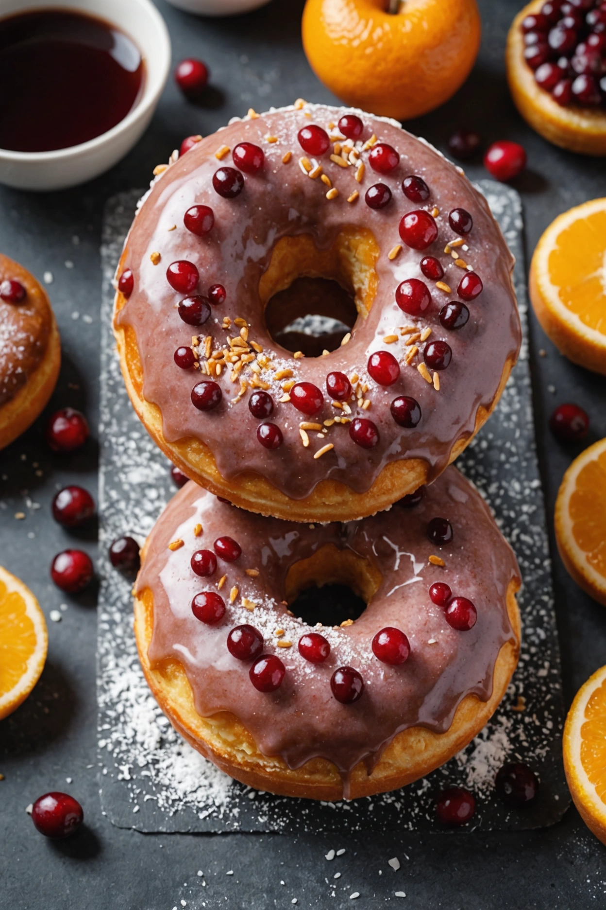 6. Cranberry Orange Donut