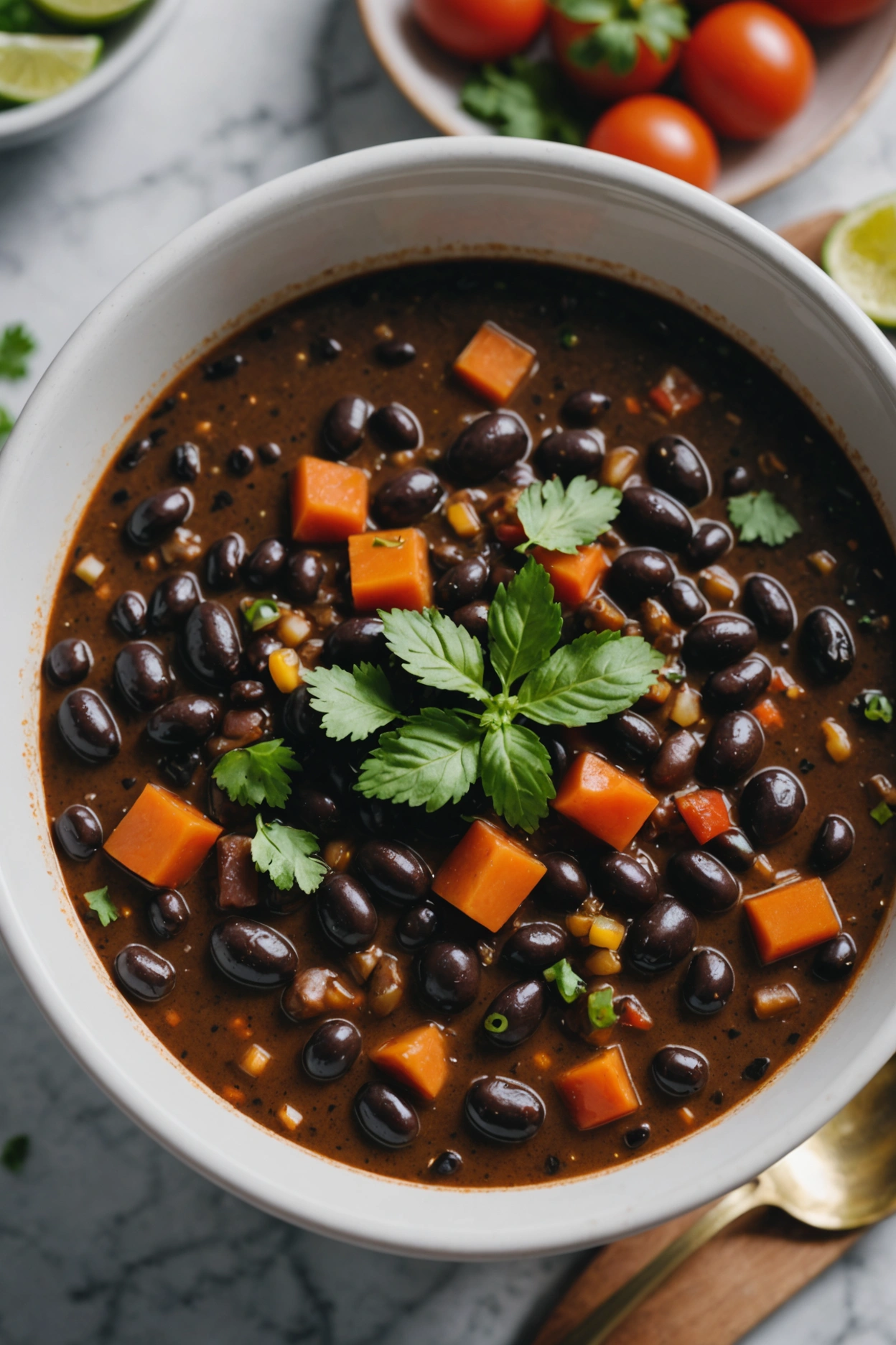 6. Crockpot Black Bean Soup