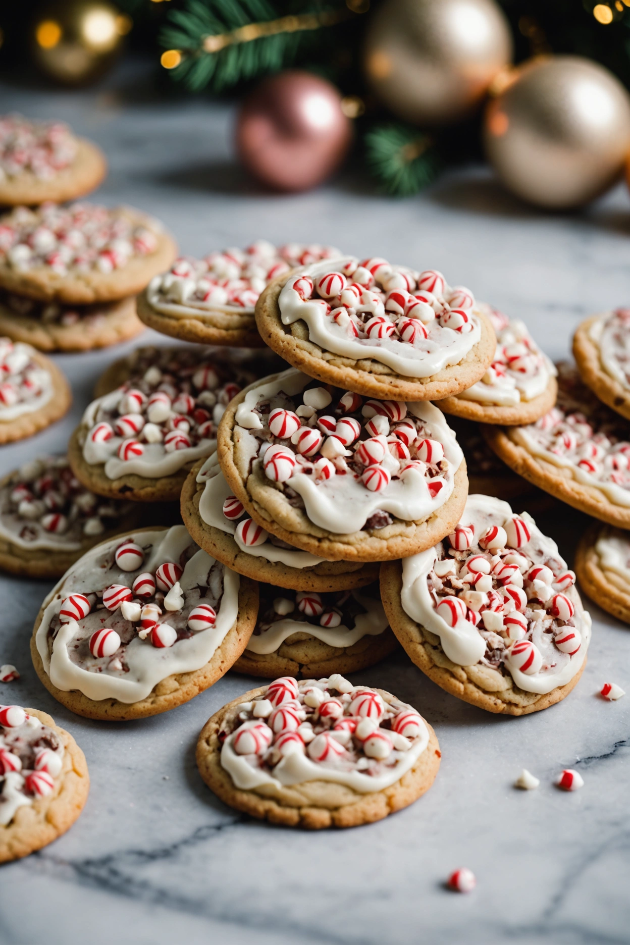 6. Peppermint Bark Cookies