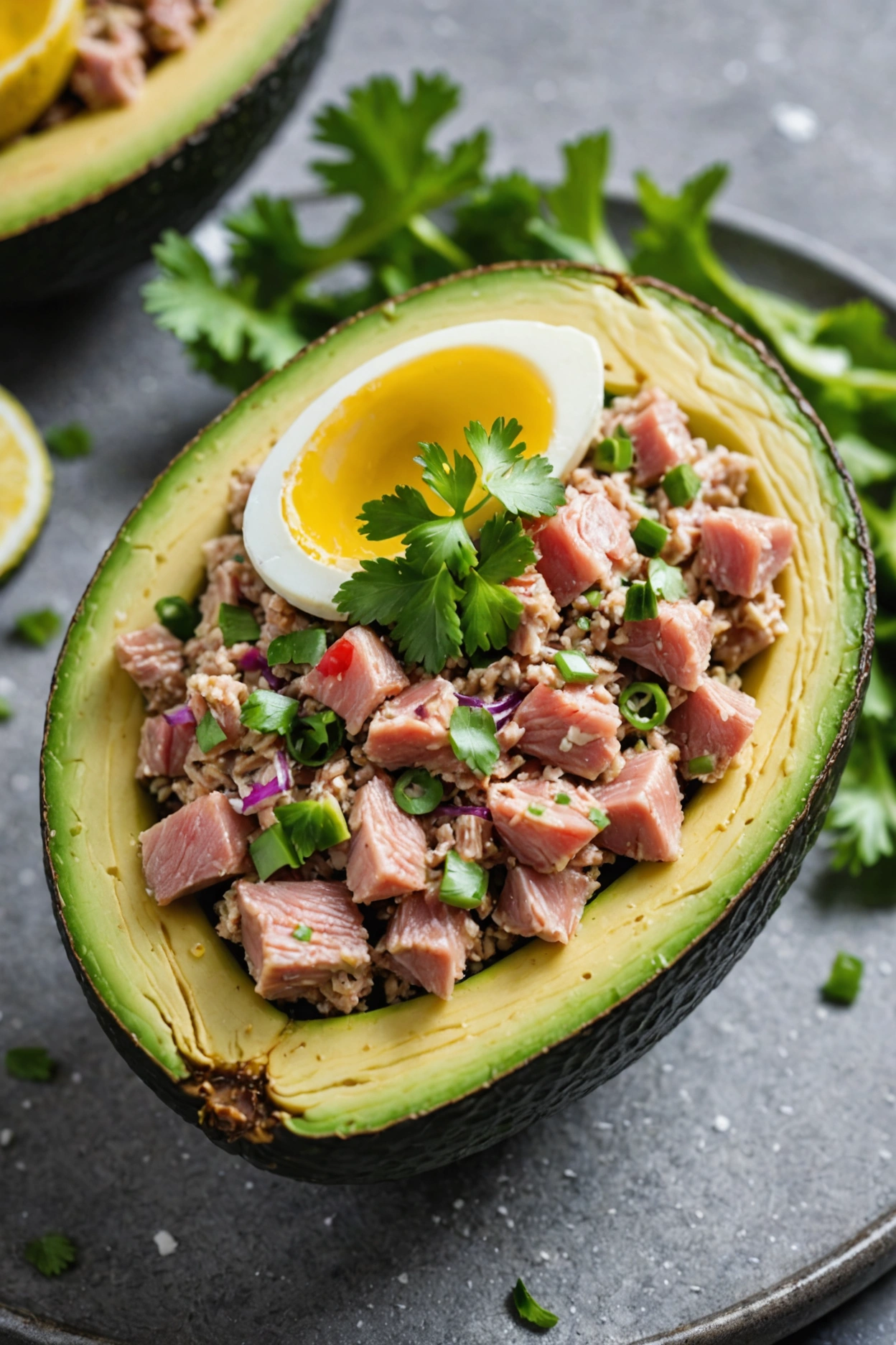 6. Tuna Stuffed Avocado