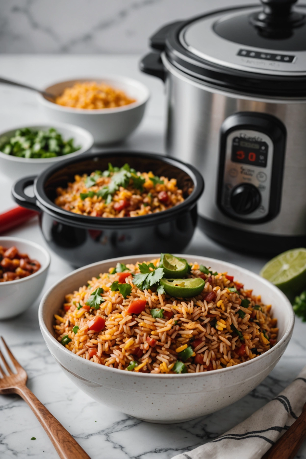 7. Crockpot Mexican Rice