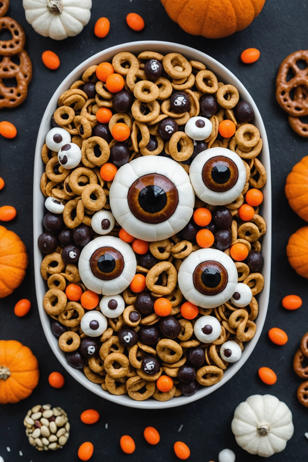 7. Eerie Eyeball Snack Mix