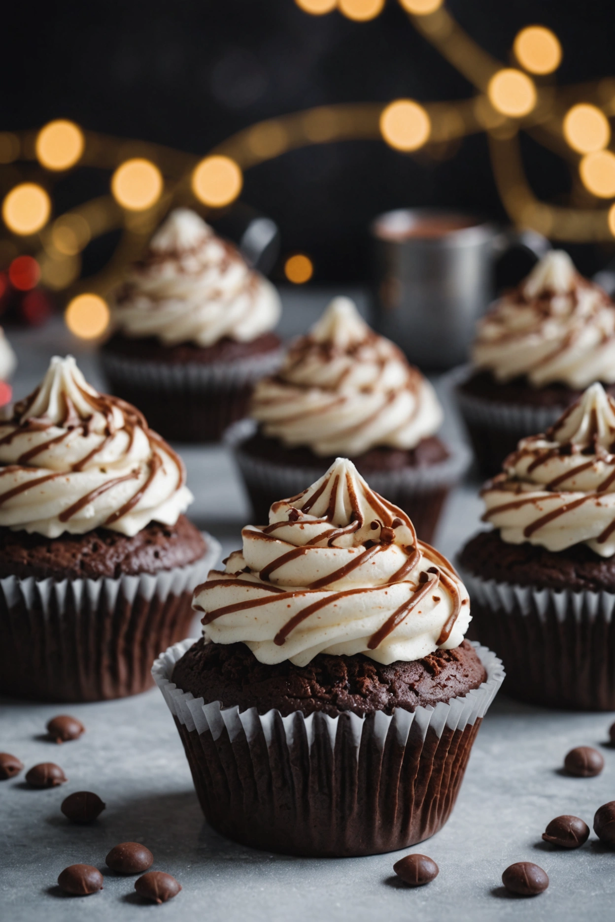 7. Hot Chocolate Cupcakes