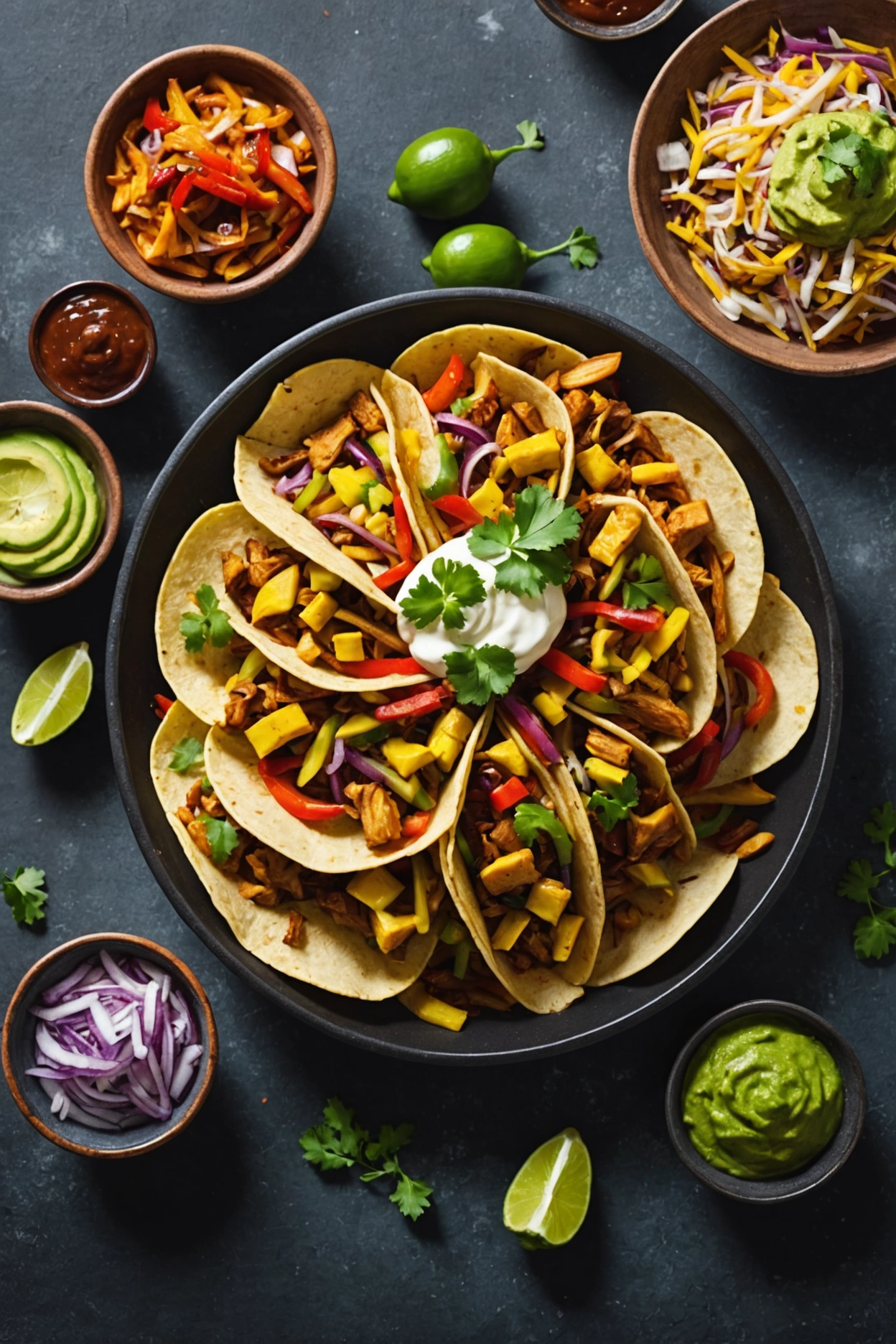 7. Jackfruit Fajitas