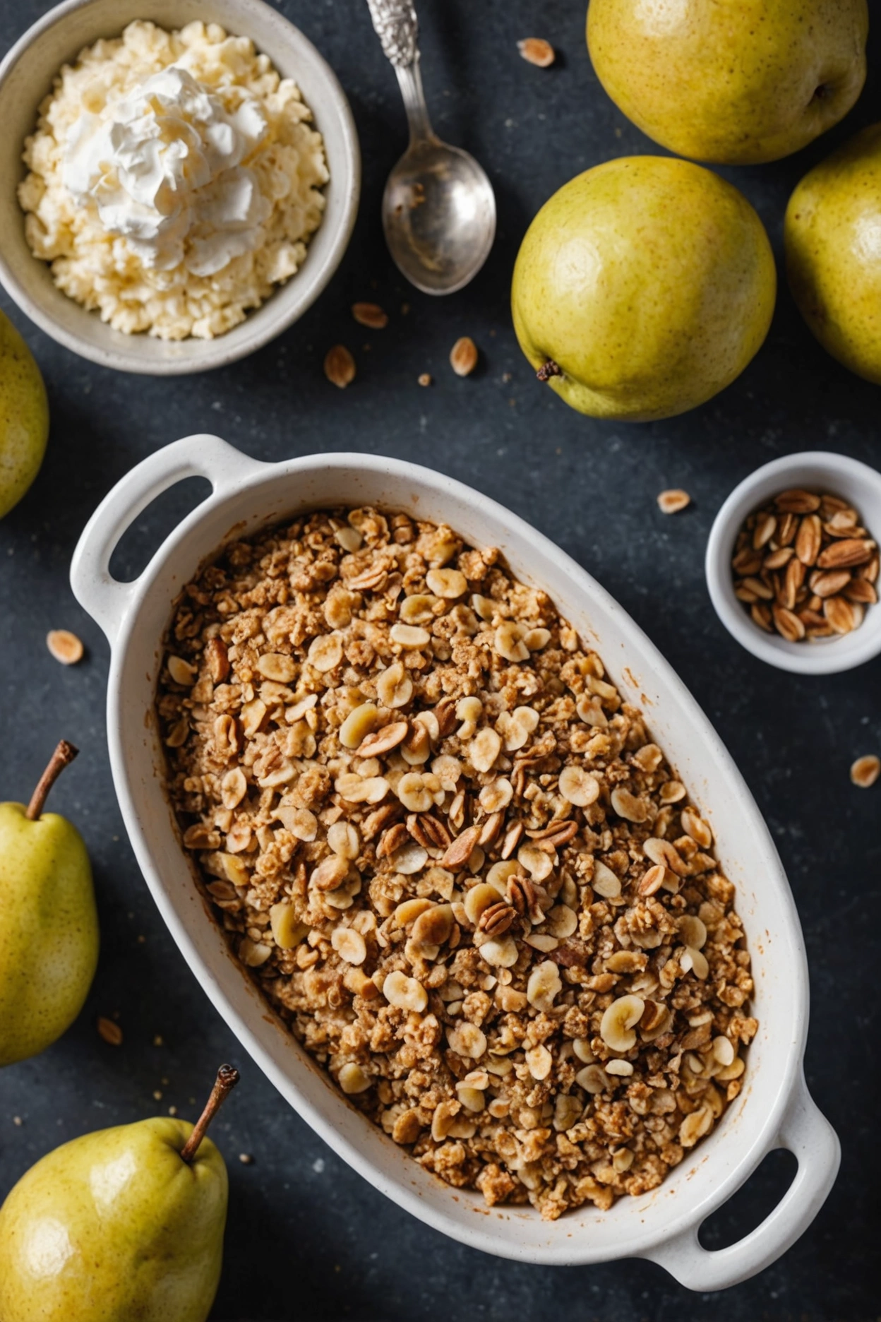 7. Pear Crumble