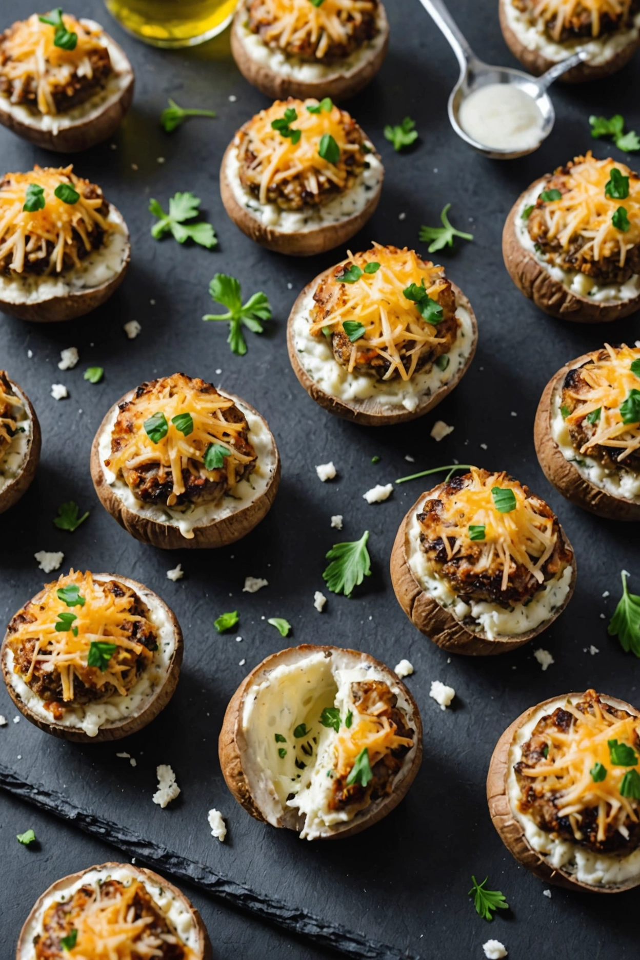 8. Cheese Stuffed Mushrooms