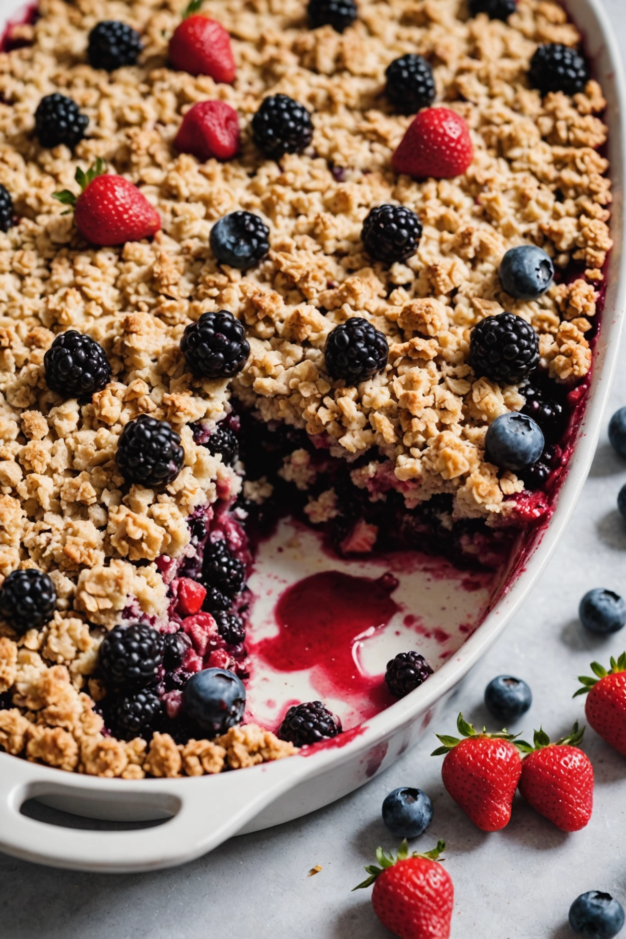 8. Mixed Berry Crumble