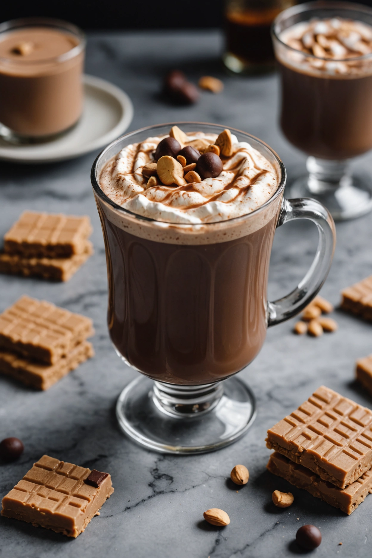 8. Peanut Butter Whiskey Hot Chocolate