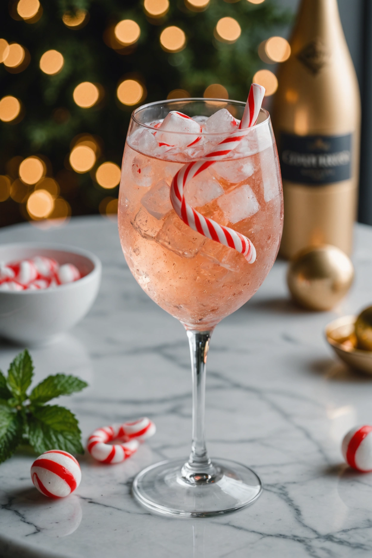 8. Peppermint Champagne Cocktail