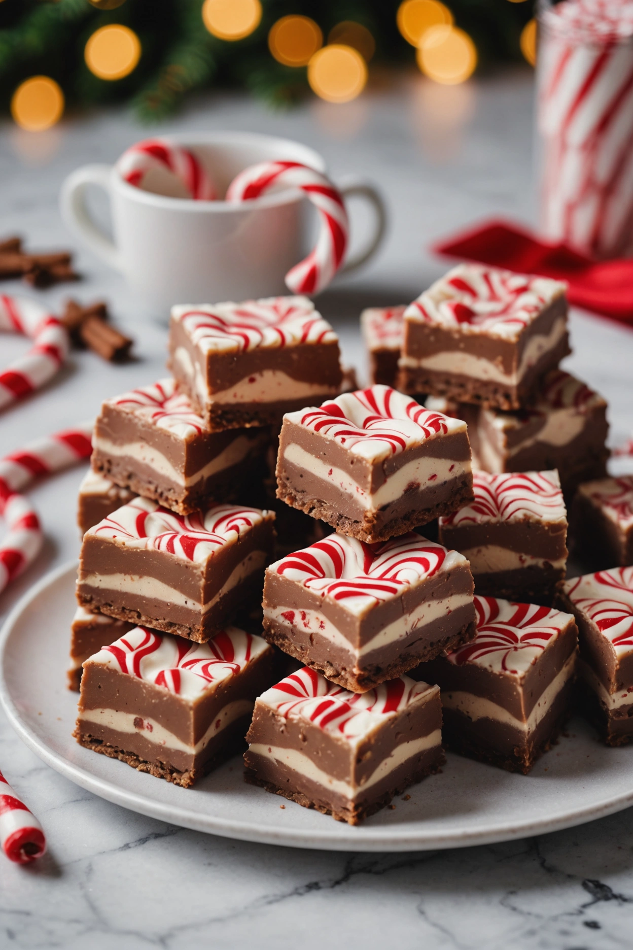 9. Candy Cane Fudge