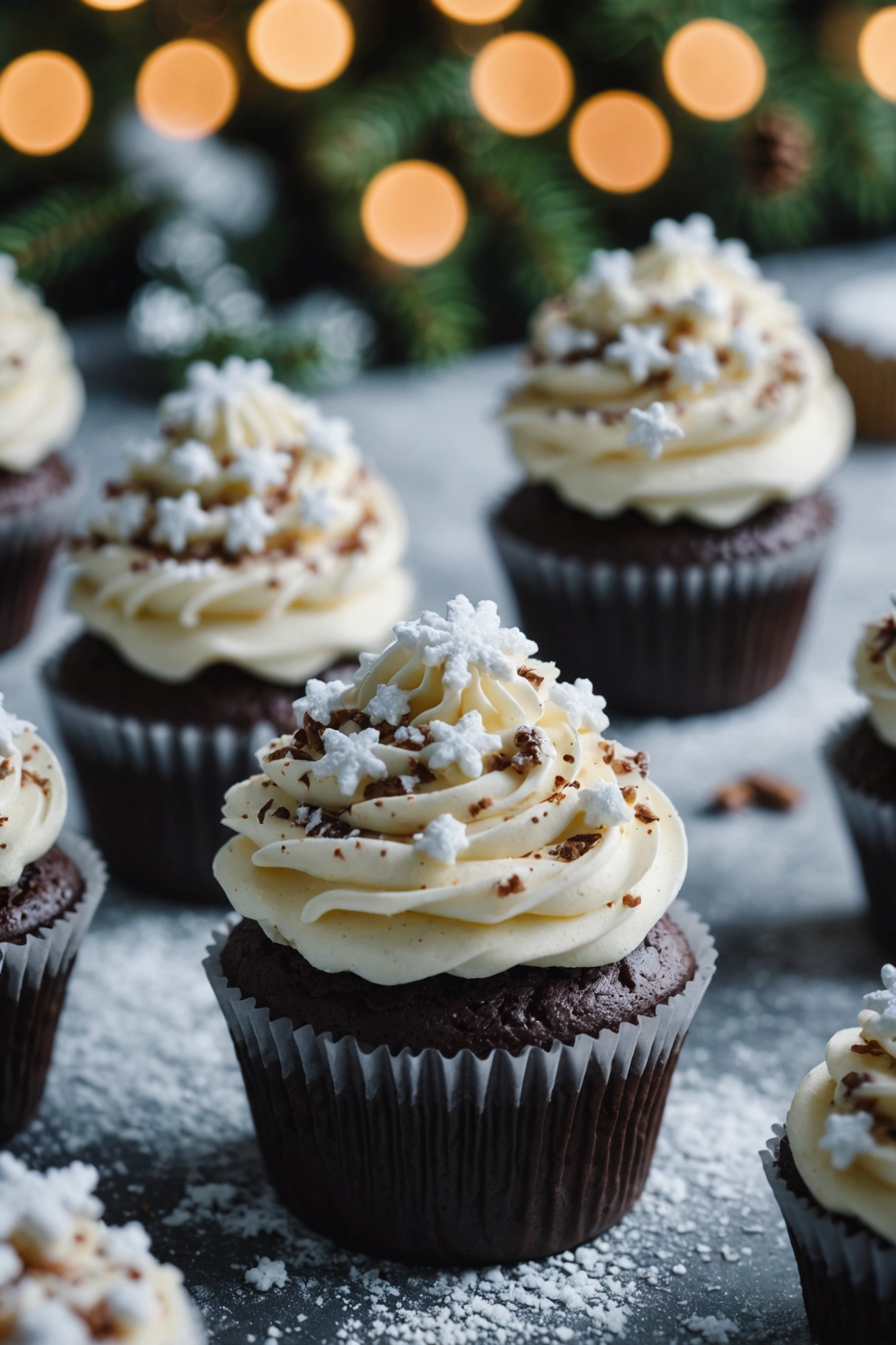 9. Winter Wonderland Cupcakes