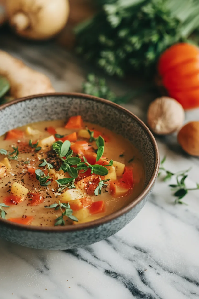 1. Quick Winter Vegetable Soup