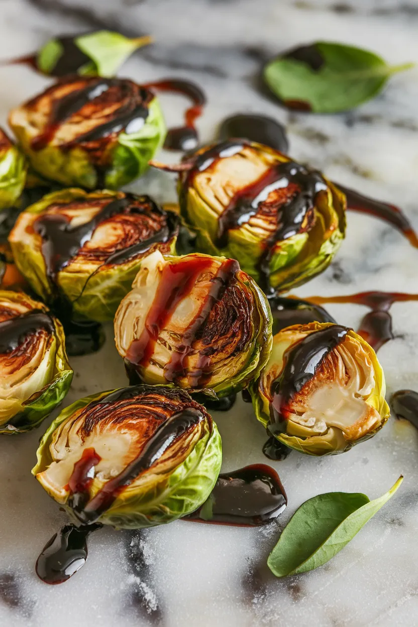 1. Roasted Brussels Sprouts with Balsamic Glaze