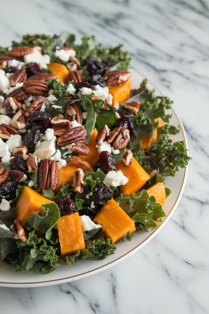 1. Roasted Butternut Squash and Kale Salad