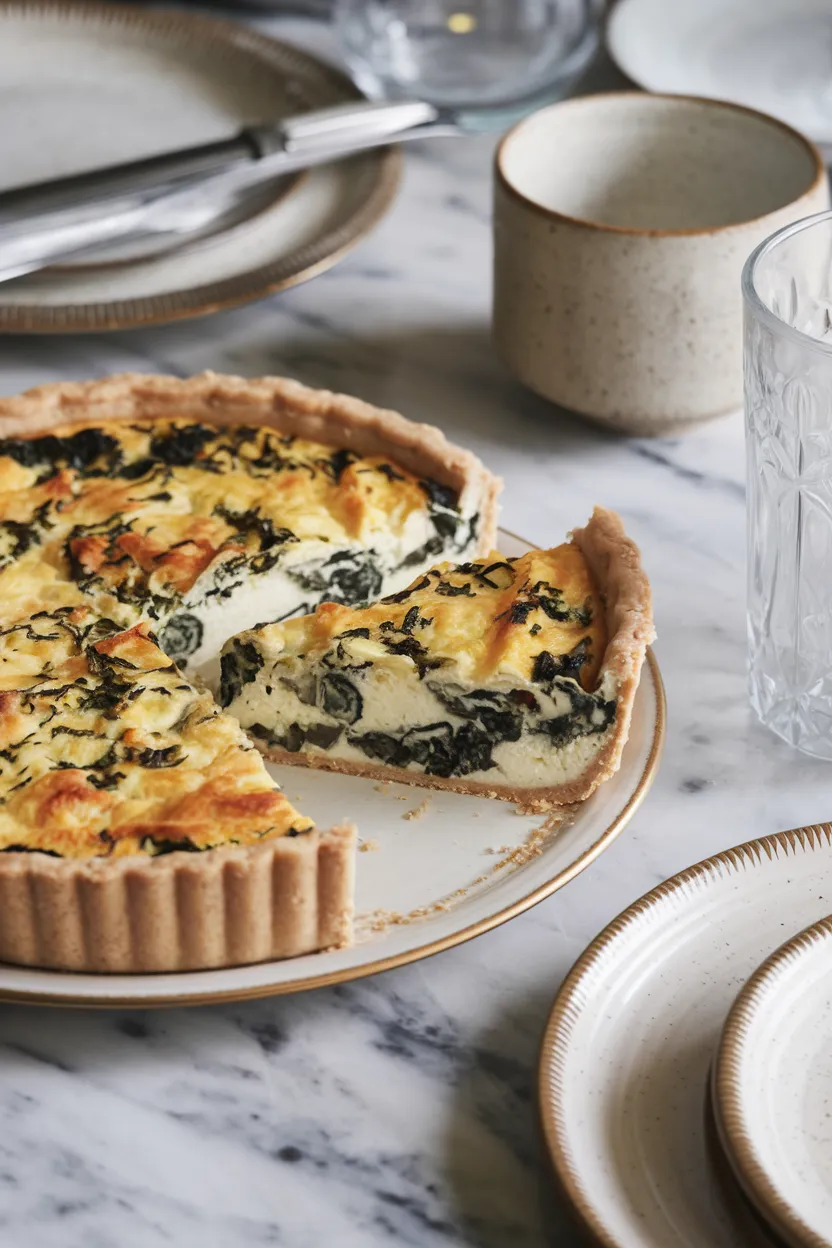 1. Spinach and Cottage Cheese Quiche