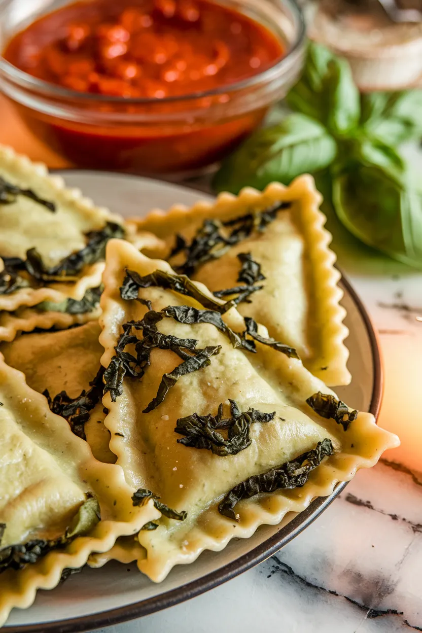 1. Spinach and Ricotta Christmas Tree Ravioli