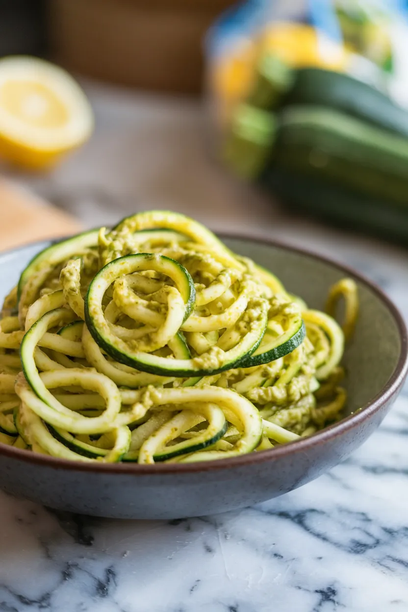 1. Zucchini Noodles with Pesto