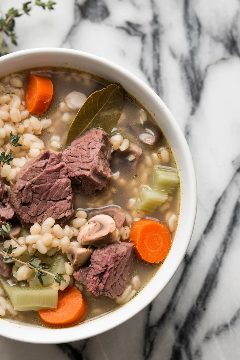 10. Beef and Barley Soup