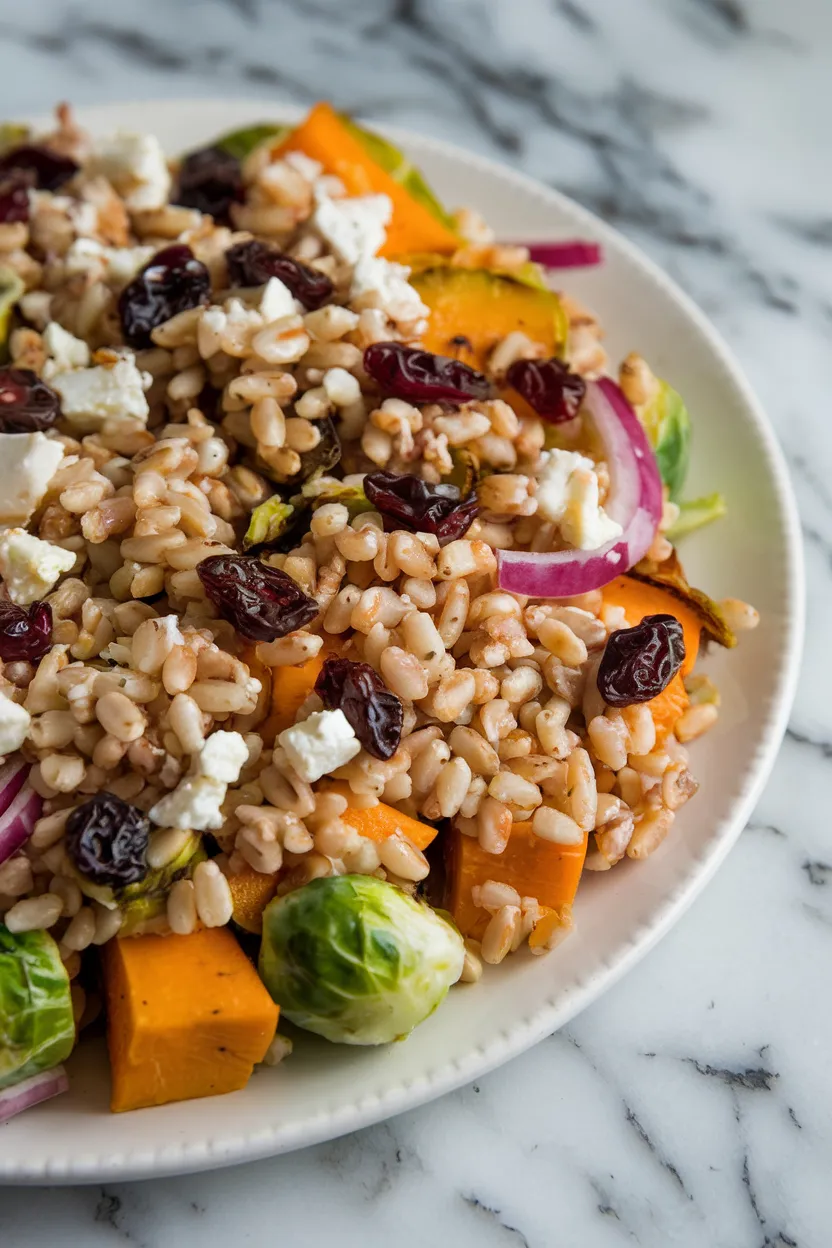 10. Warm Farro and Roasted Vegetable Salad