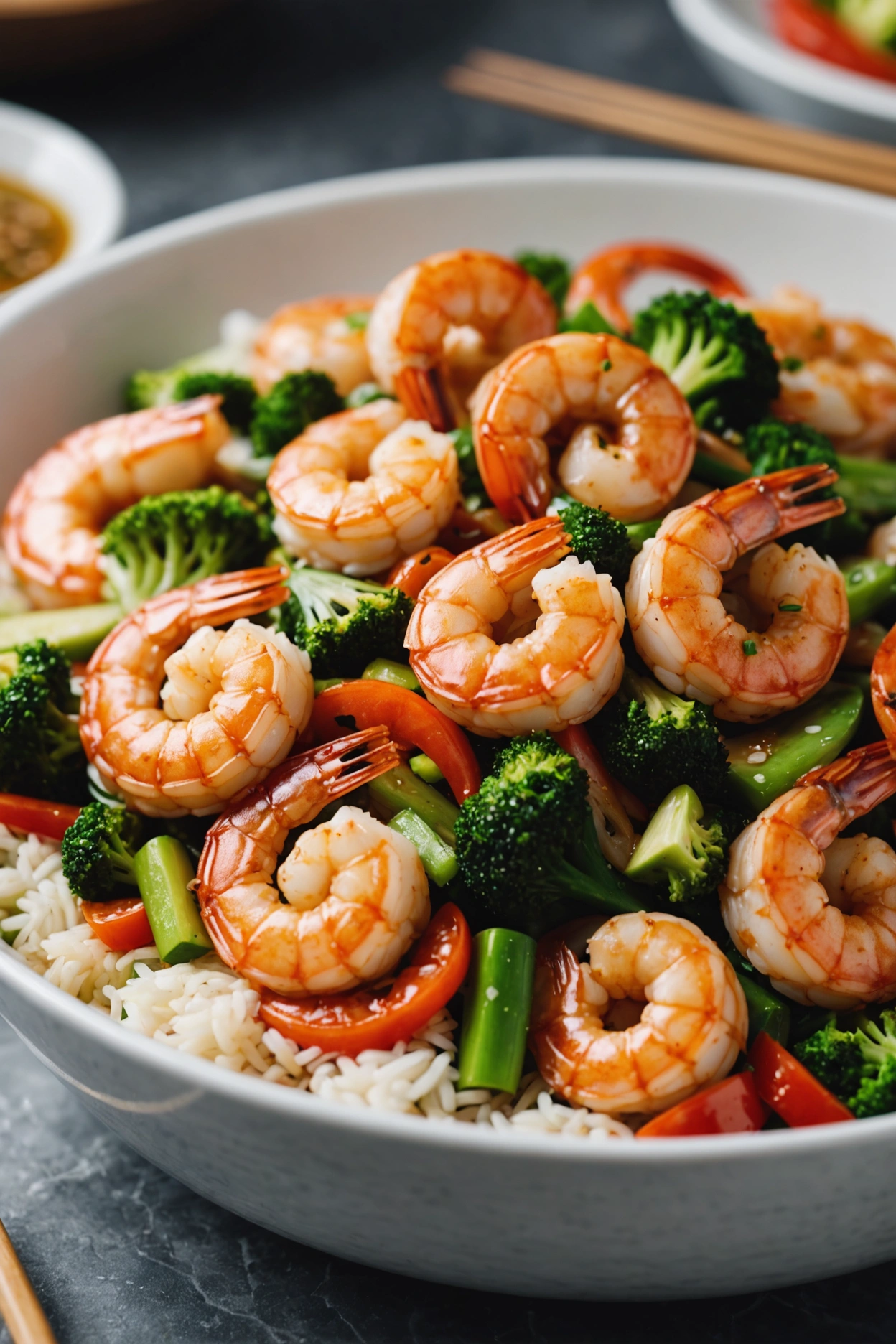 12. Honey Garlic Shrimp Stir Fry