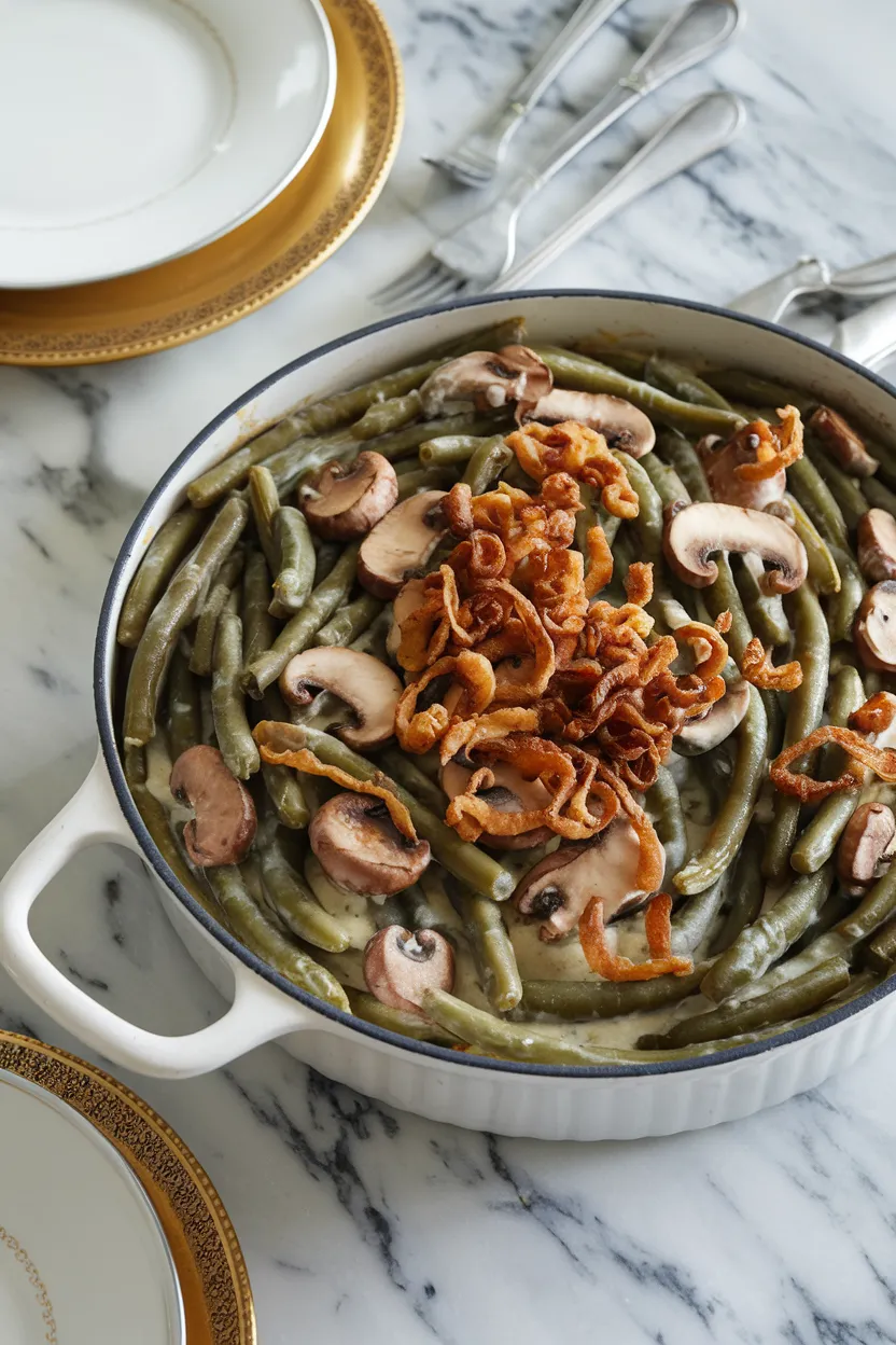 12. Mushroom and Green Bean Casserole