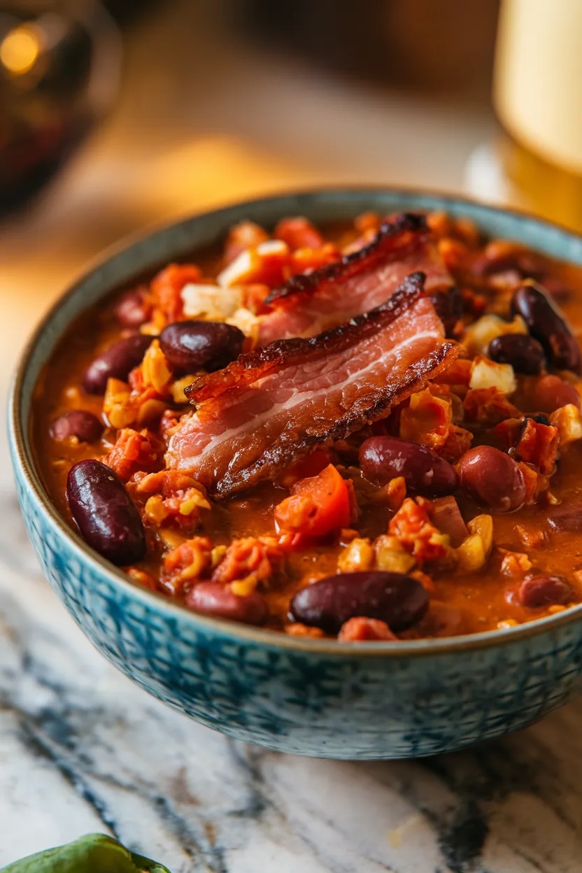 13. Smoky Bacon and Beer Chili