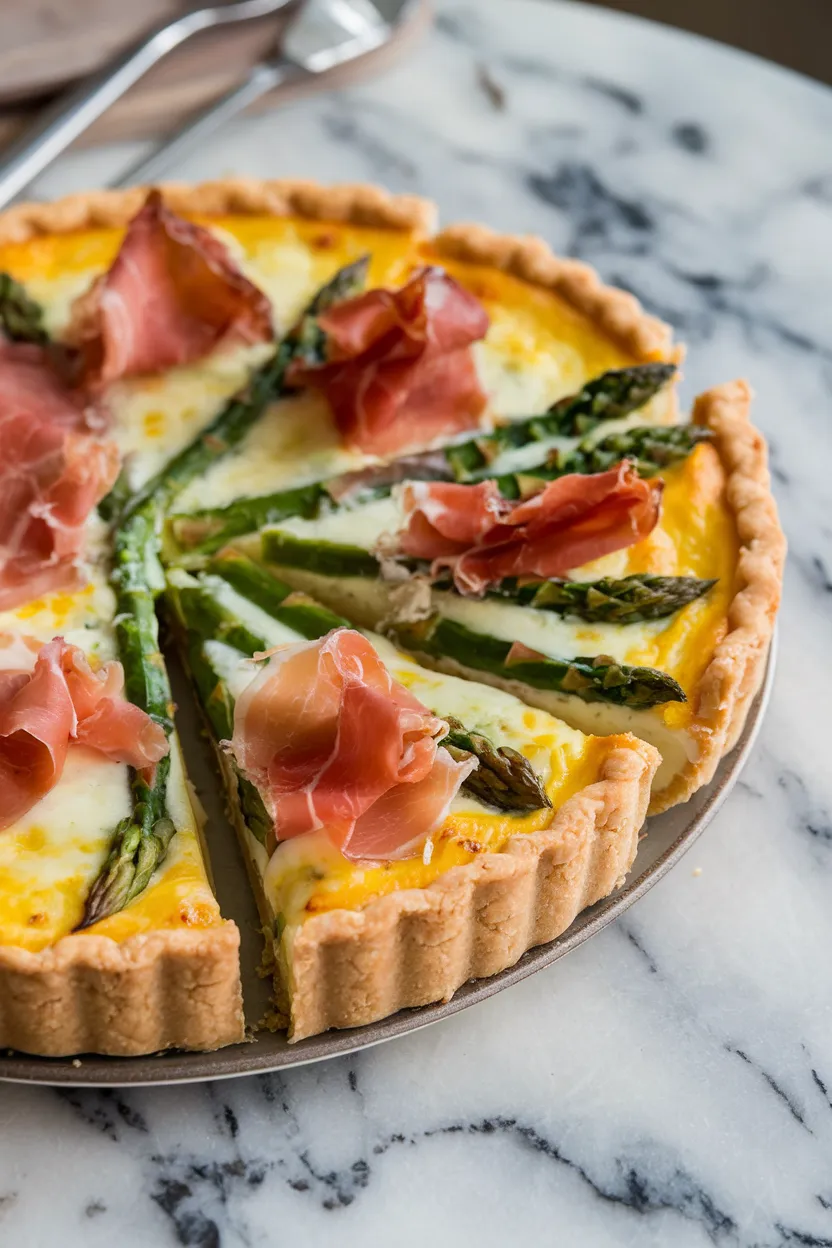 14. Asparagus and Prosciutto Holiday Quiche