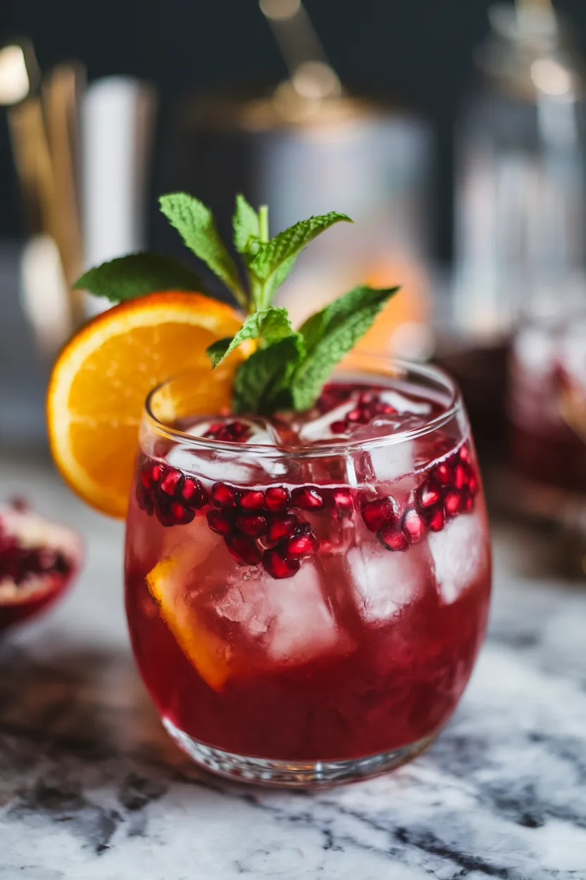 14. Pomegranate Gin Punch