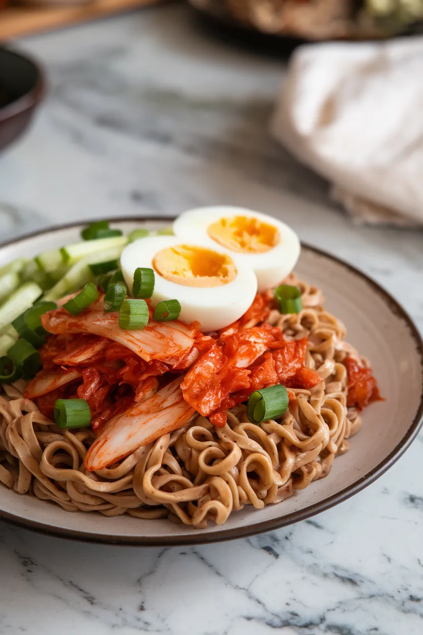 15. Kimchi Buckwheat Noodles