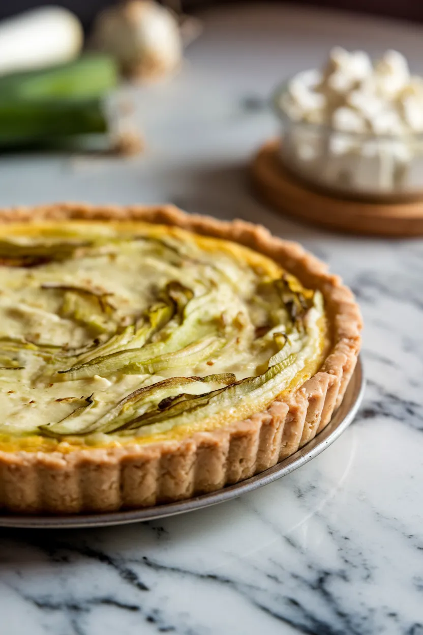 15. Leek and Cottage Cheese Quiche