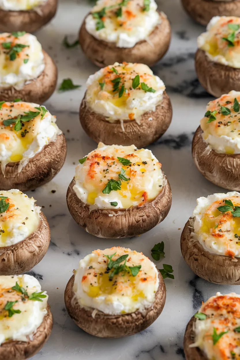 16. Cheesy Baked Mushrooms