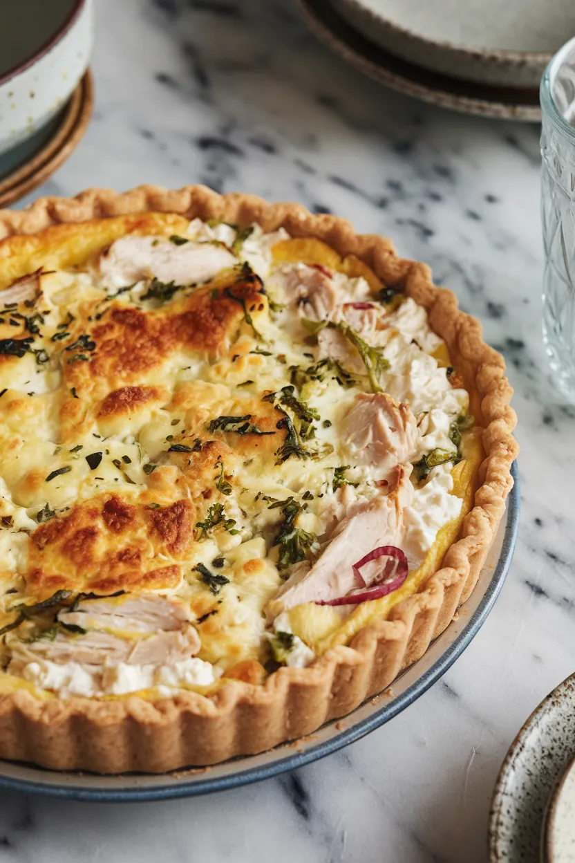 16. Chicken and Cottage Cheese Quiche