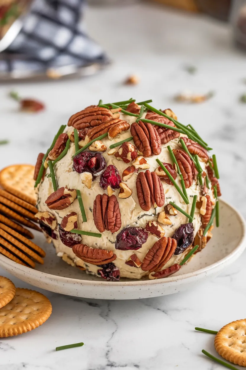 2. Cranberry-Pecan Cheese Ball