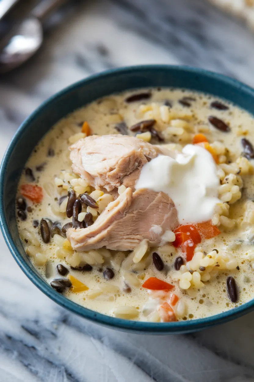 2. Creamy Chicken and Wild Rice Soup