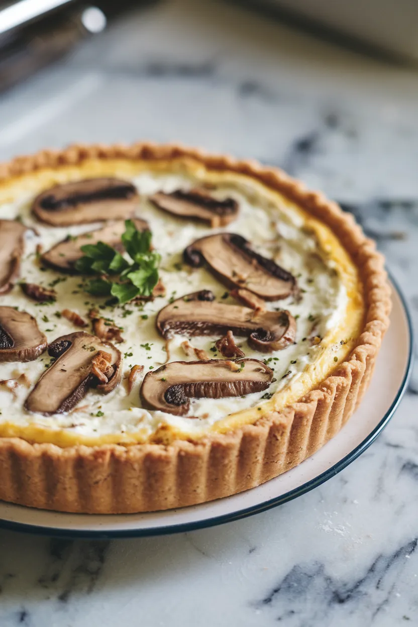 2. Mushroom and Cottage Cheese Quiche