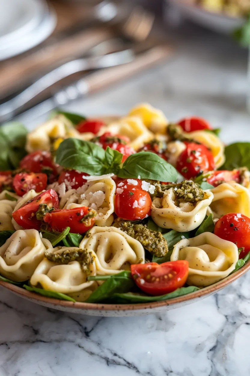 2. Red and Green Tortellini Salad