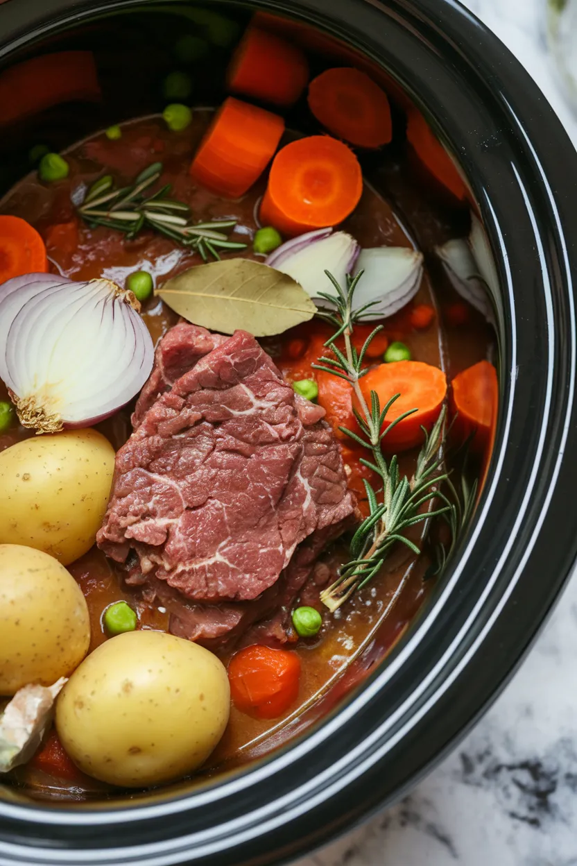 2. Slow Cooker Hearty Beef Stew