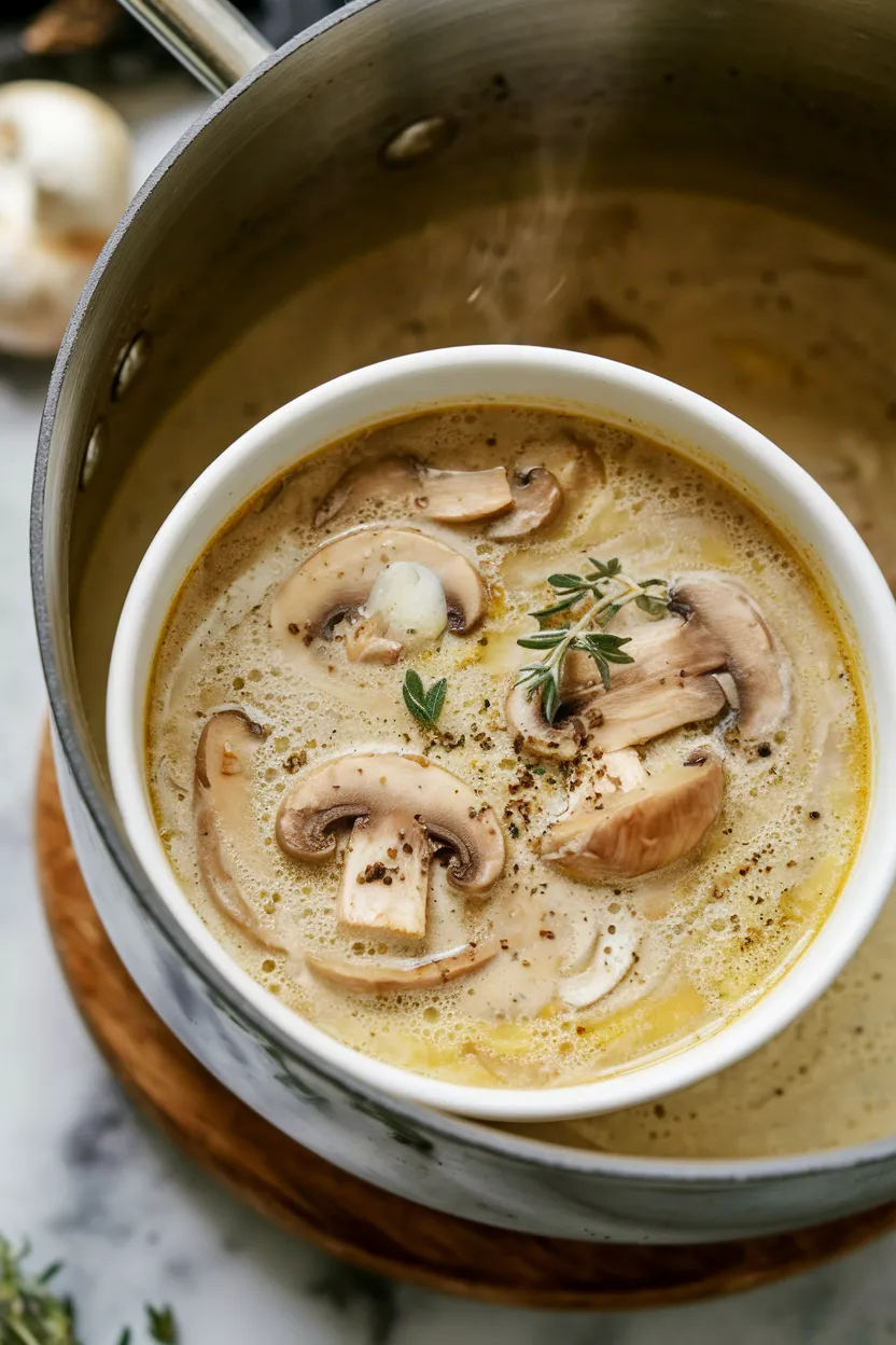 3. Creamy Mushroom Soup