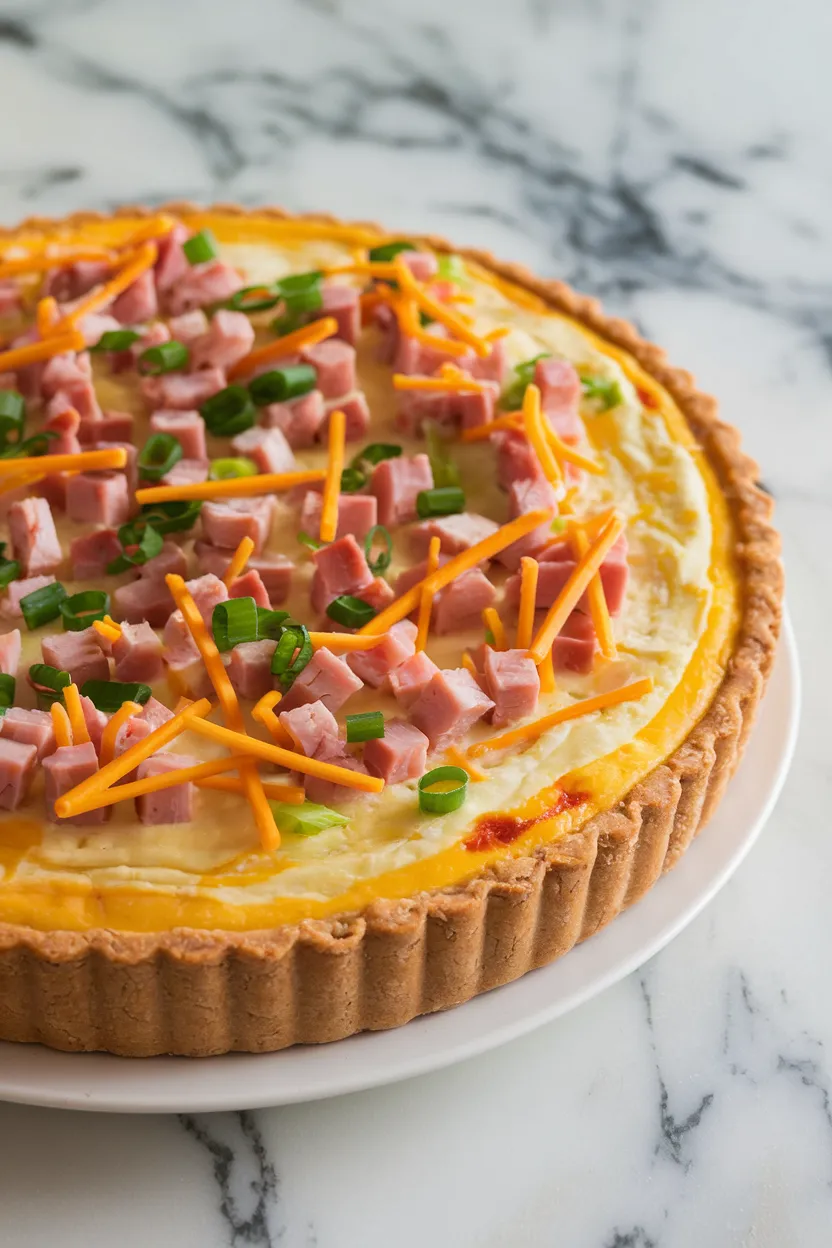 3. Holiday Ham and Cheese Quiche