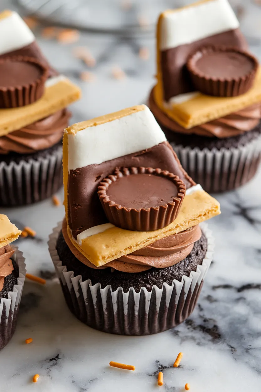 3. Pilgrim Hat Cupcakes