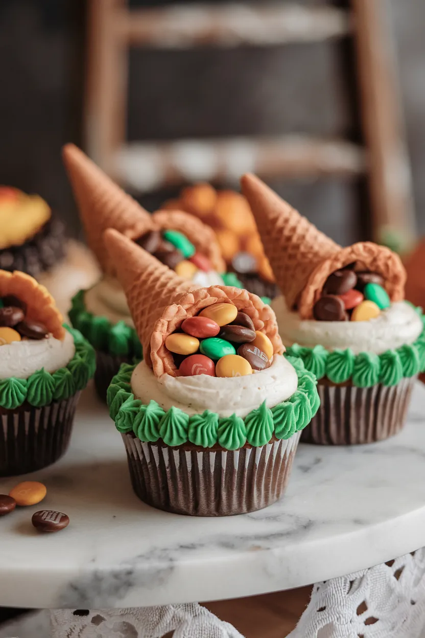 4. Cornucopia Cupcakes