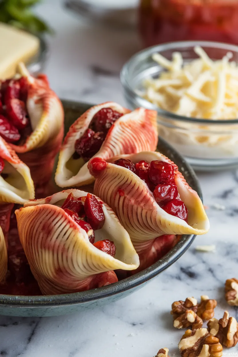 4. Cranberry and Brie Stuffed Shells