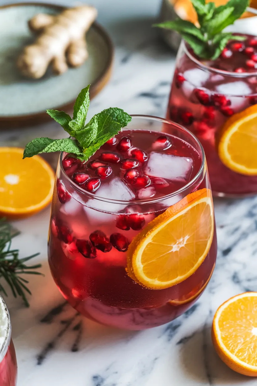 4. Pomegranate Ginger Punch