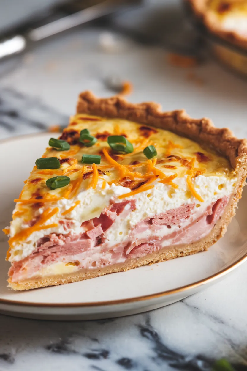 5. Ham and Cottage Cheese Quiche