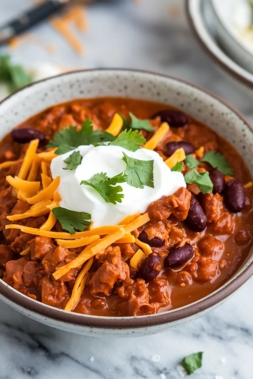 5. Pork and Black Bean Chili