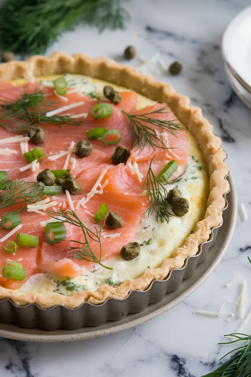 5. Smoked Salmon Christmas Quiche