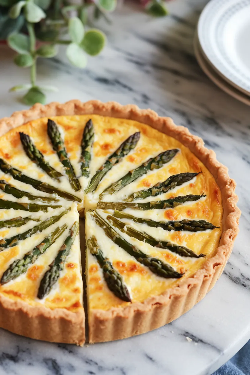 6. Asparagus and Cottage Cheese Quiche